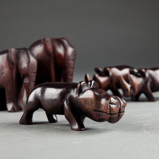 HAND CARVED HIPPO