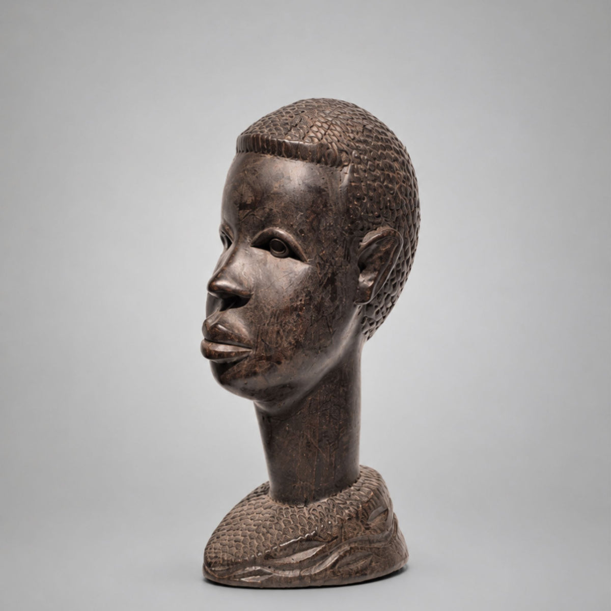 WEST AFRICAN CARVED BUST