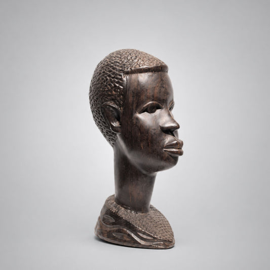 WEST AFRICAN CARVED BUST