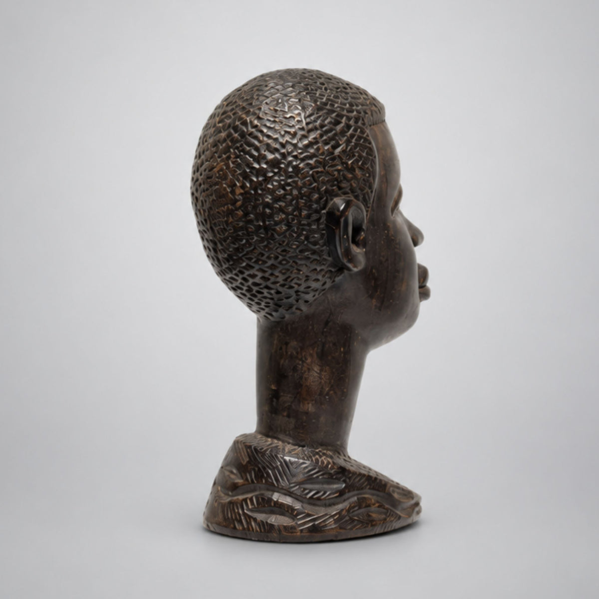 WEST AFRICAN CARVED BUST