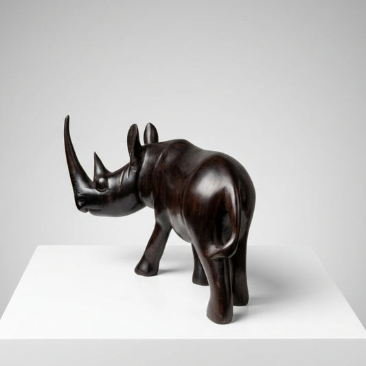 ebony rhino sculpture