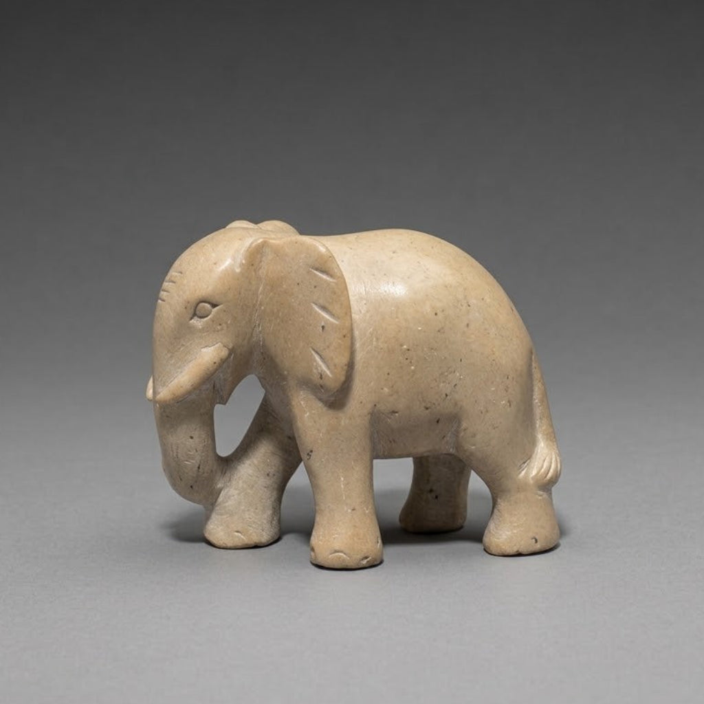 soapstone carving of an African elephant
