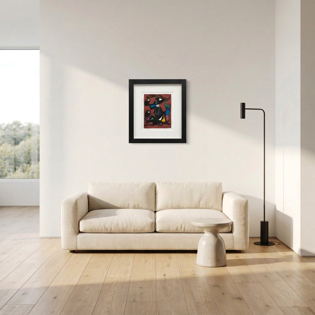 Marcel gotene painting is a modern minimalist home