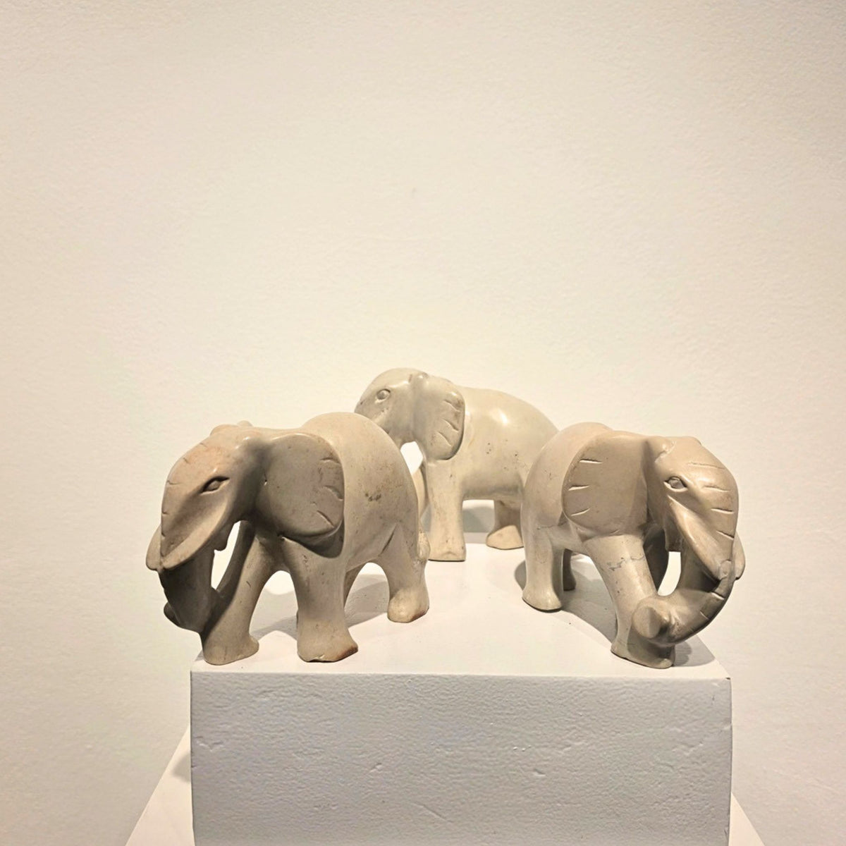 VINTAGE AFRICAN SOAPSTONE ELEPHANT