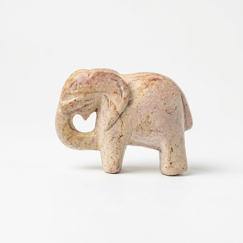 African soapstone elephant