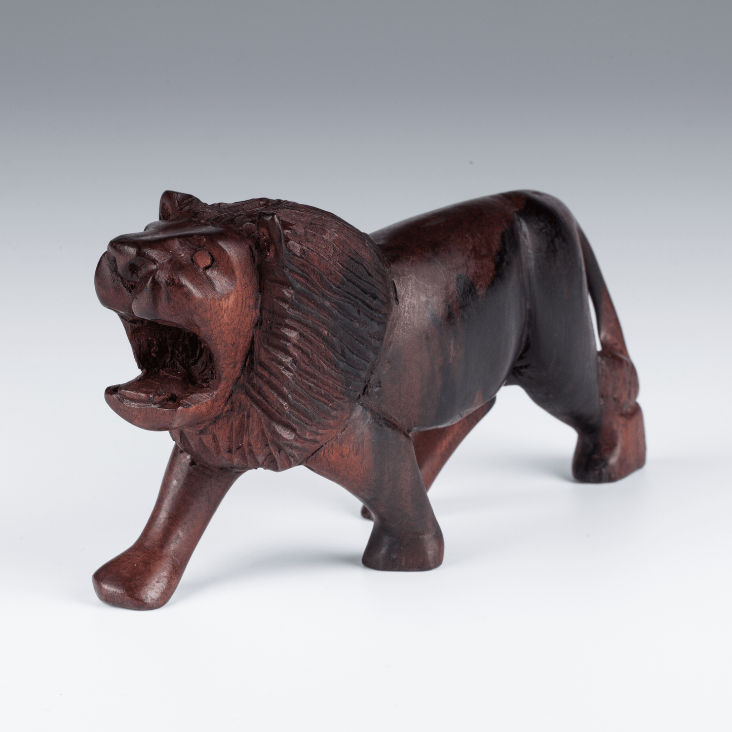 Hand Carved Wooden Lion at Afrahouse African Art - AfrahouseAfrican Art