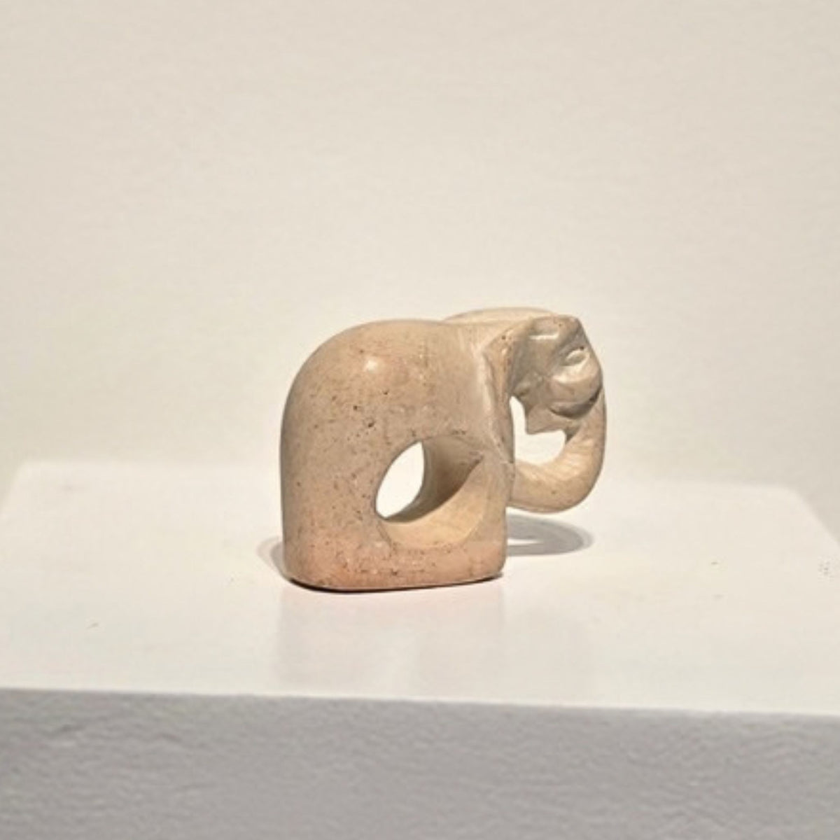SOAPSTONE ELEPHANT NAPKIN RING